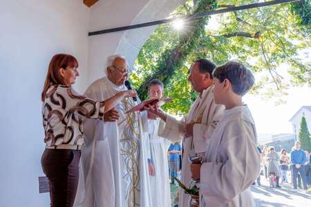 Blagoslov prenovljene cerkve sv. Mihaela na Dolnjem Zemonu  (10)